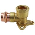 Copper Press By Tmg 1/2 in. x 1/2 in. Copper 90-Degree Press x Brass FPT Drop Elbow XPRDEE12